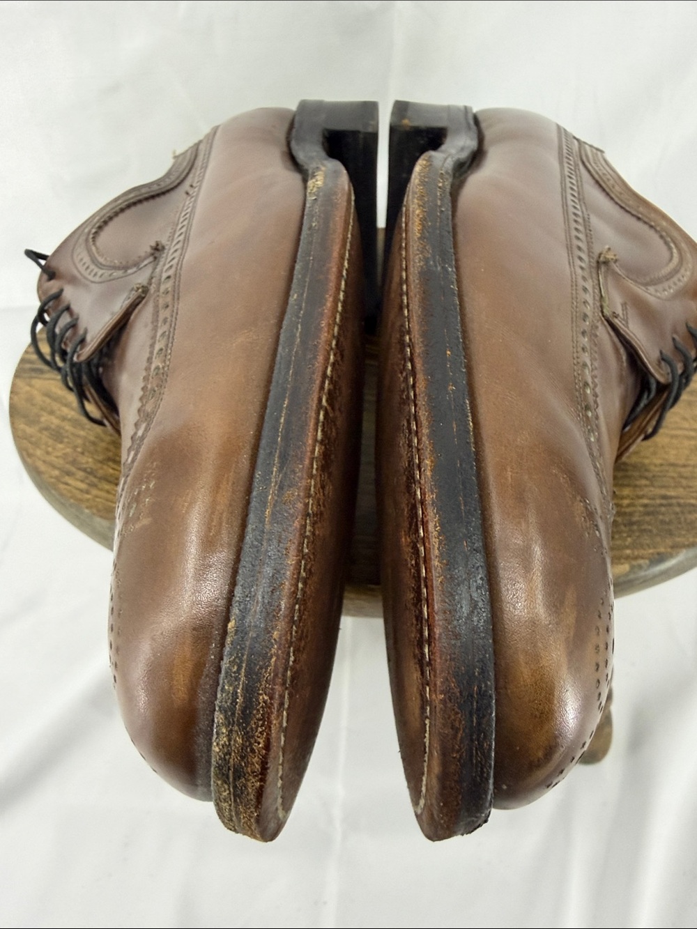 Vintage Florsheim Imperial Kenmoor Wingtip Brown Leather Oxford, Mens 9 - Picture 10 of 16